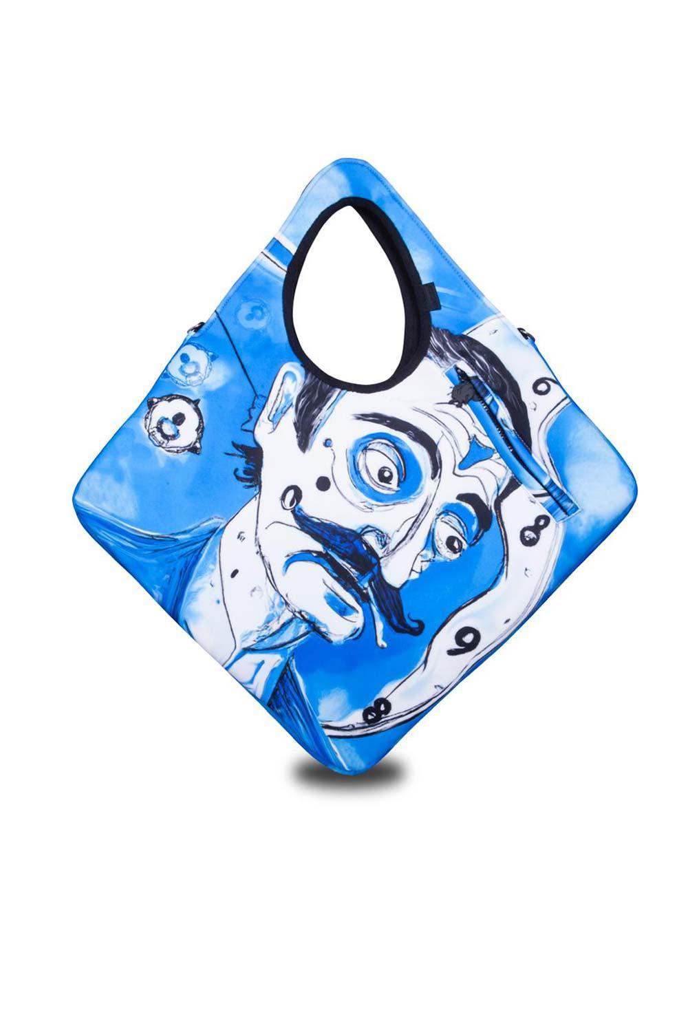 Morikukko-Salvador Dali Desenli Diagonal Omuz Çantası-Sırt Çantası-1-Milagron.com