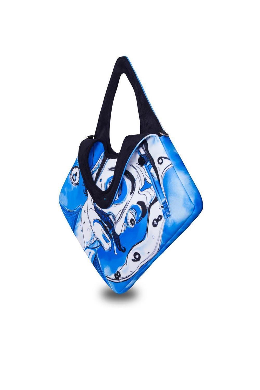 Morikukko-Salvador Dali Desenli Diagonal Omuz Çantası-Sırt Çantası-2-Milagron.com