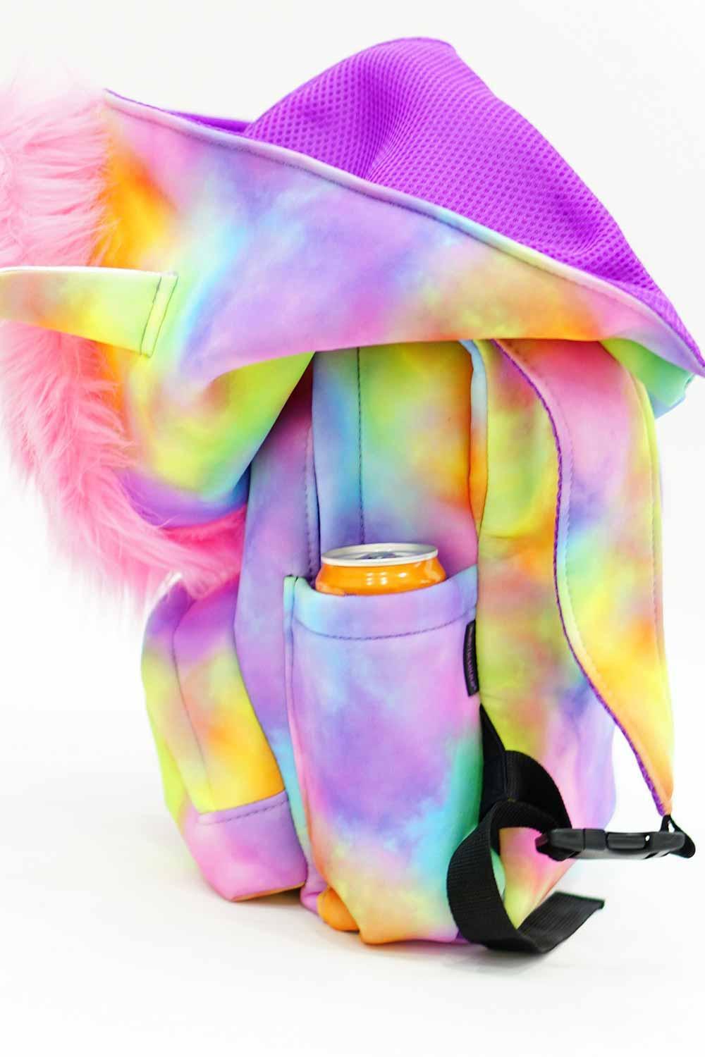 Morikukko-Unicorn Çocuk Kapüşonlu Sırt Çantası-Sırt Çantası-3-Milagron.com