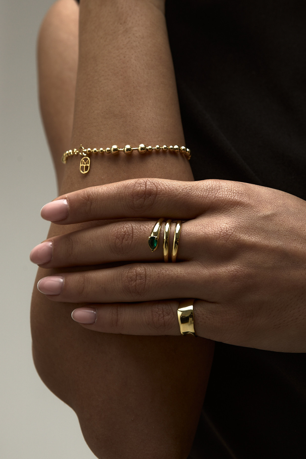 Moss Jewellery-Minimalist Yılan Yüzük-Yüzük-2-Milagron.com