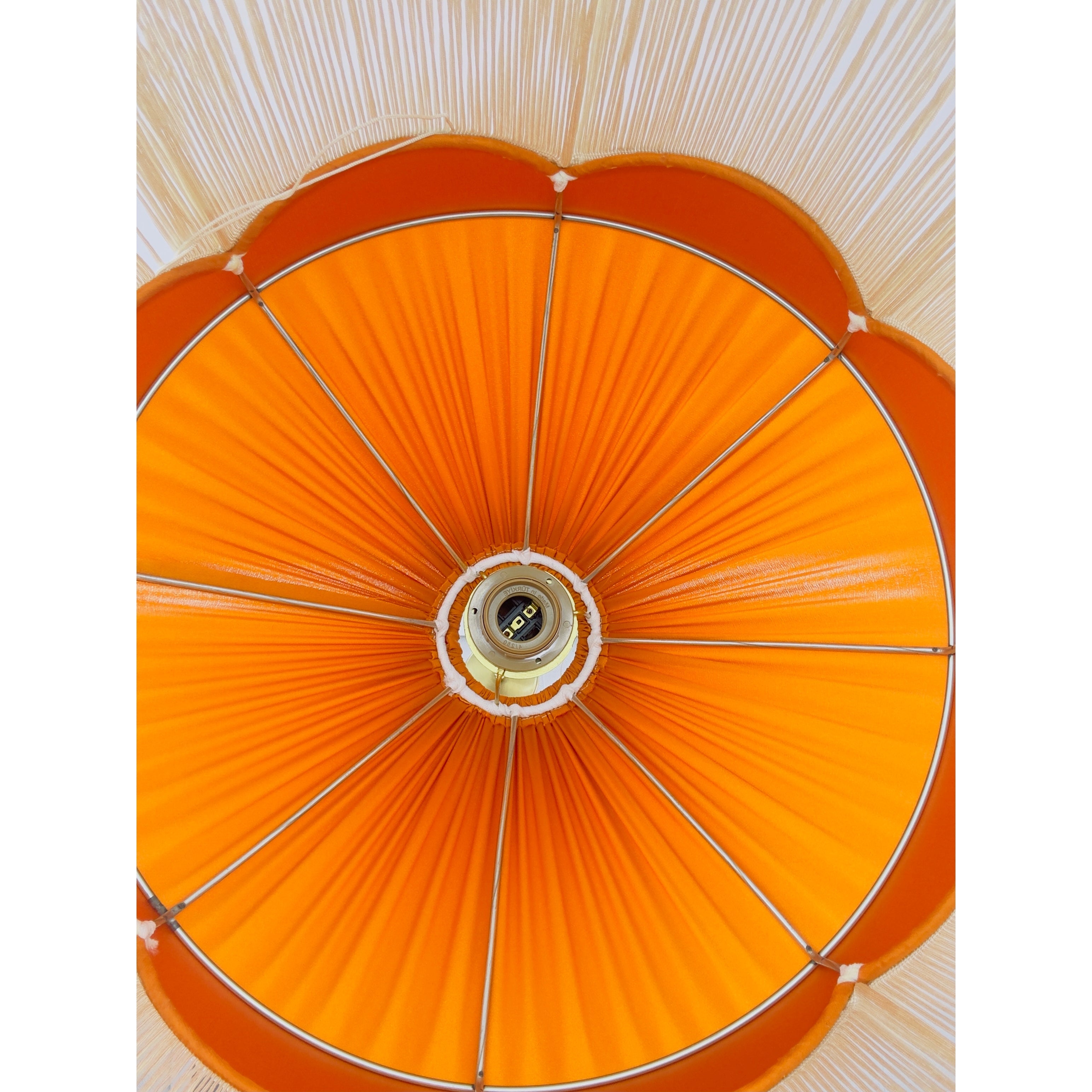 Diana Saten Kumaş Avize Orange