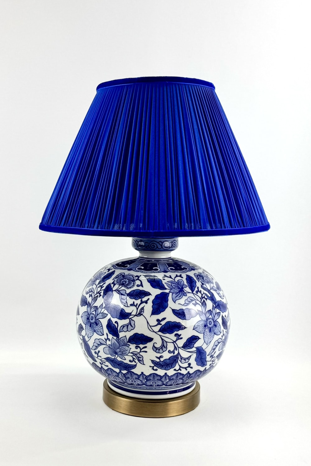 Motto Home Design-Floral Blanc Porselen Abajur-Abajur-1-Milagron.com