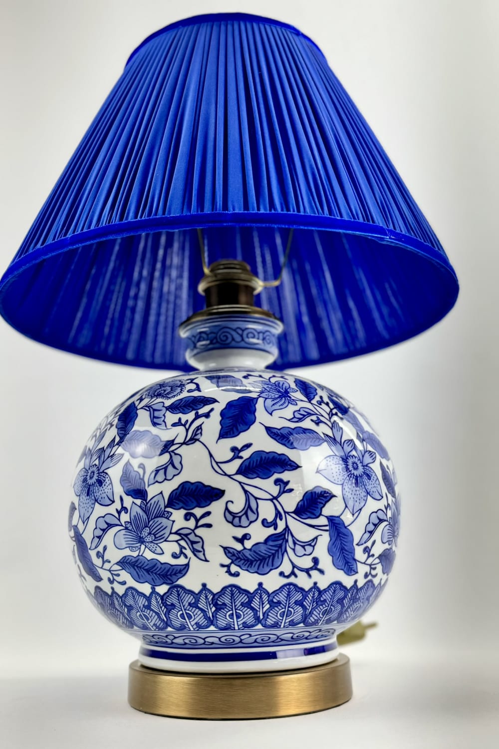 Motto Home Design-Floral Blanc Porselen Abajur-Abajur-2-Milagron.com