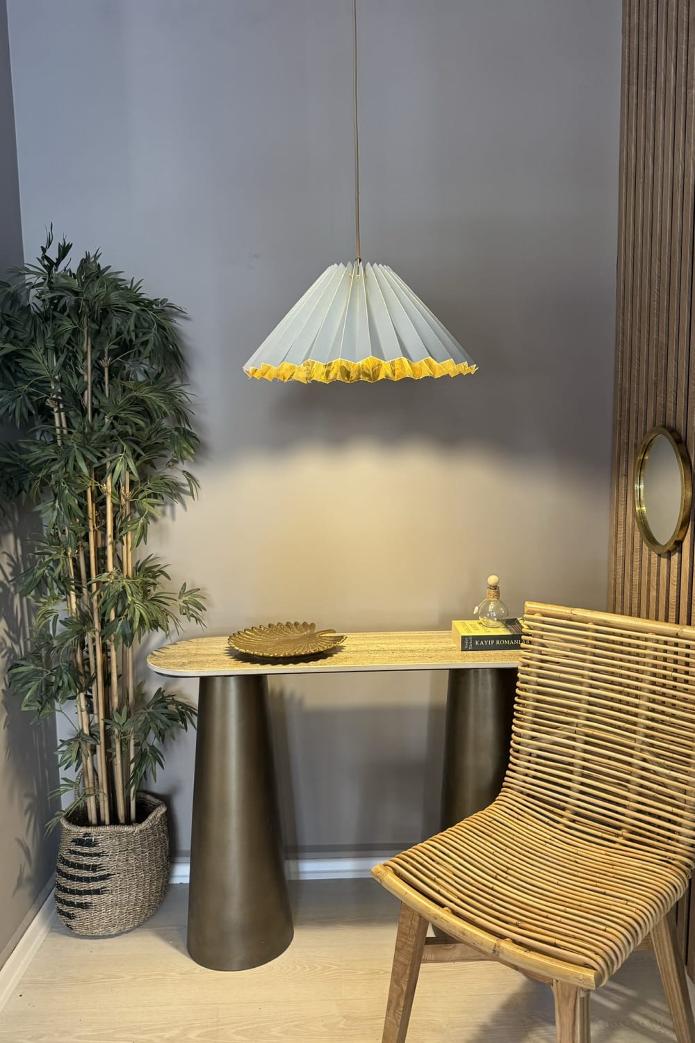 Motto Home Design-Katia Pileli Kumaş Avize-Avize-3-Milagron.com