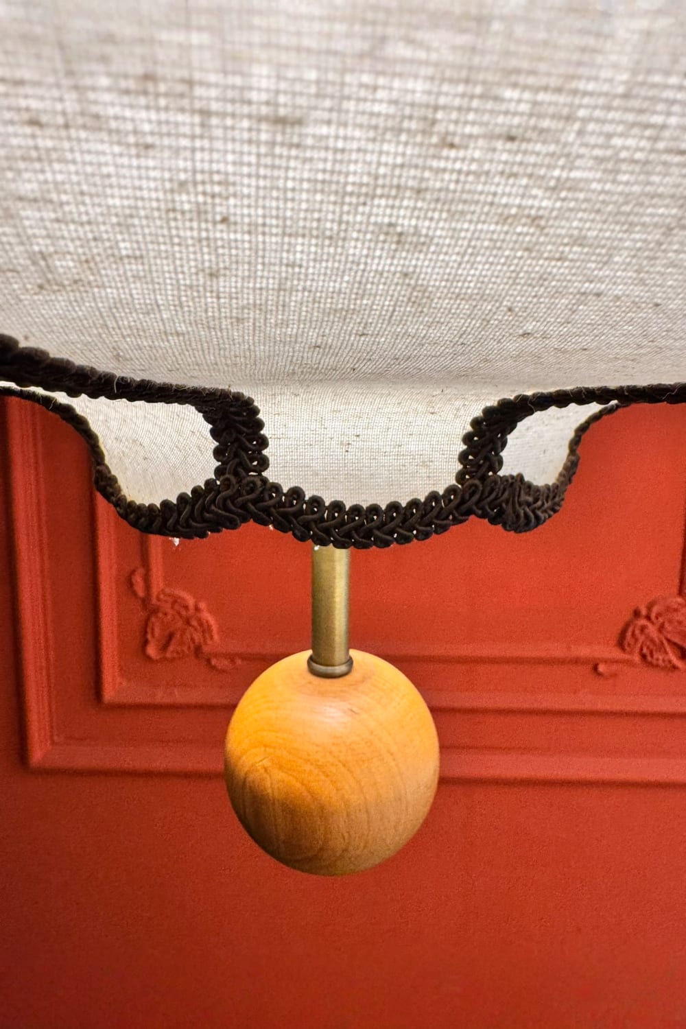 Motto Home Design-Orion Ahşap Detaylı Keten Avize-Avize-4-Milagron.com