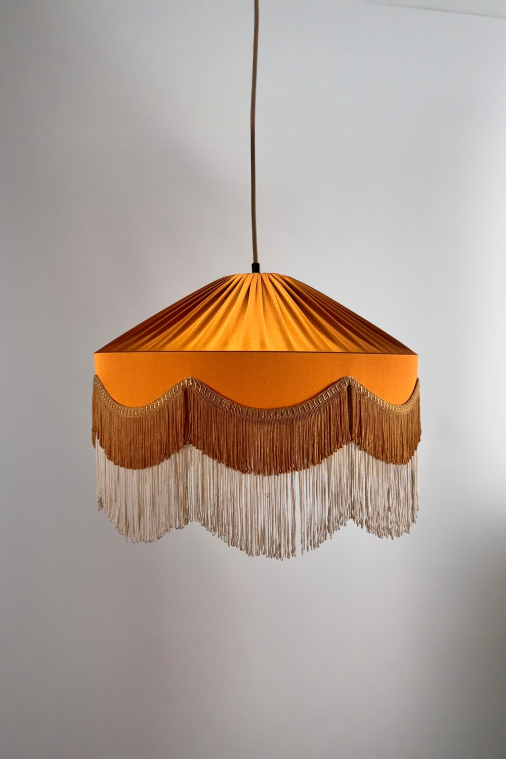 Motto Home Design-Sofia Avize Mat Turuncu / Kahve-krem Püskül-Avize-3-Milagron.com