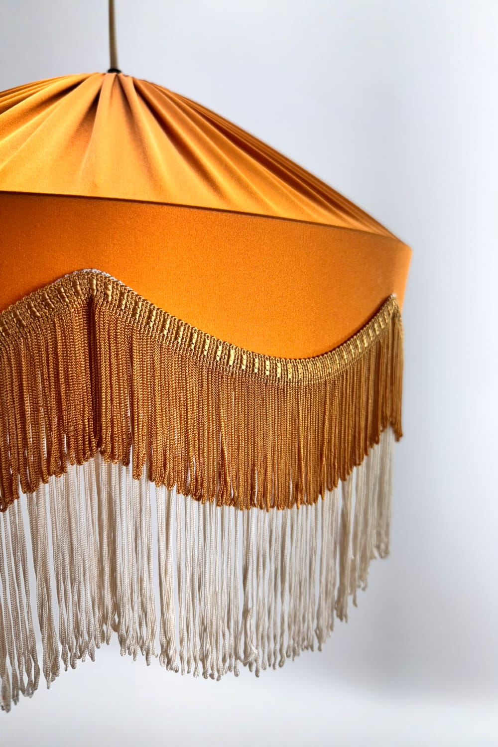 Motto Home Design-Sofia Avize Mat Turuncu / Kahve-krem Püskül-Avize-4-Milagron.com