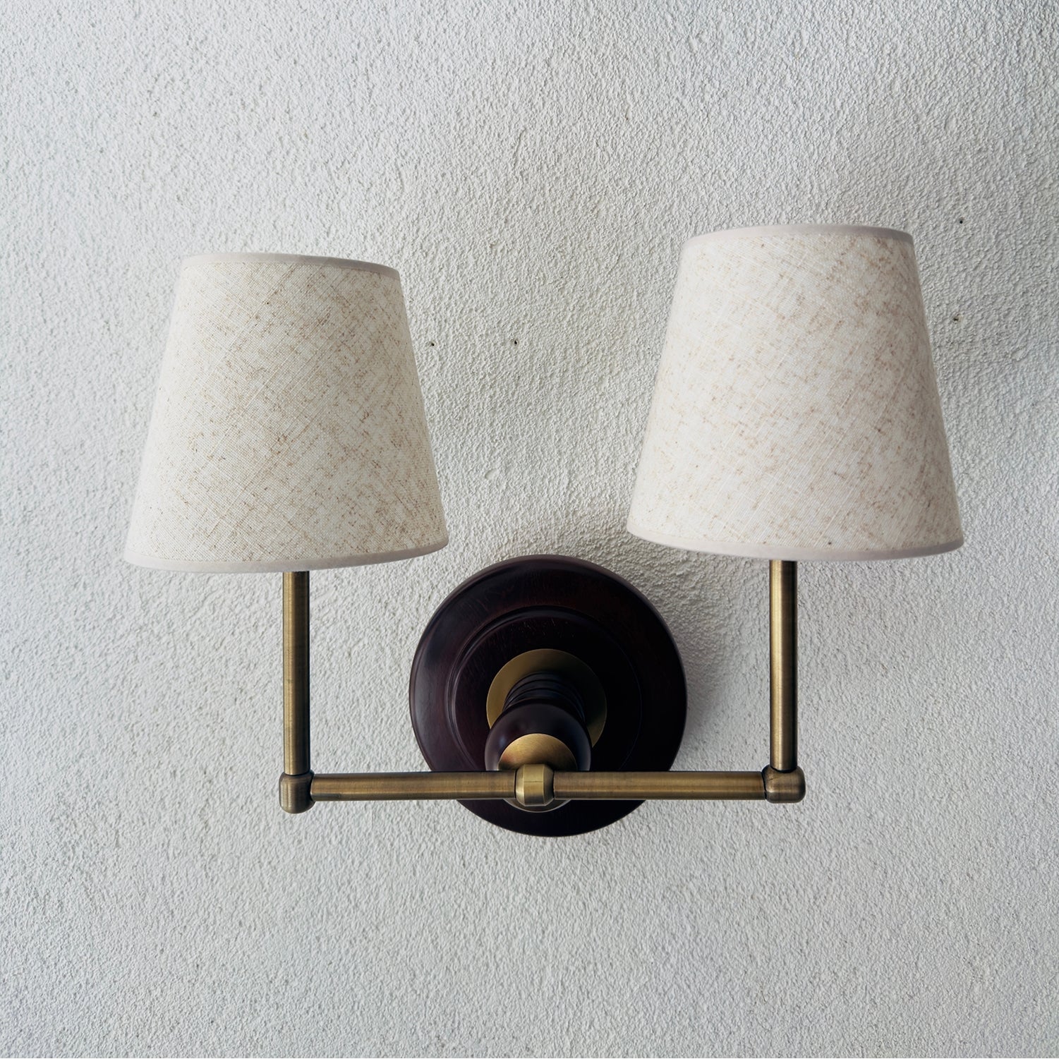 Twin Aplik Keten Abajur