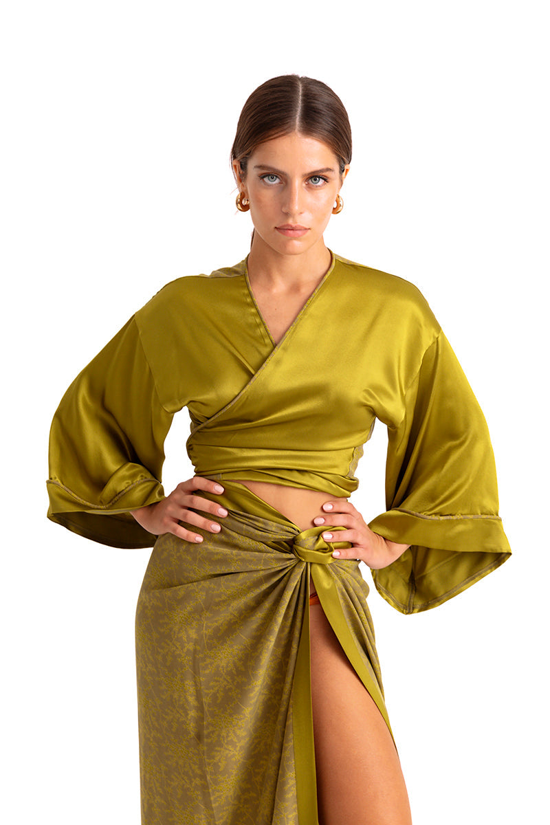 Movom Swimwear-Aspen Tie Front Blouse🌱-Bluz-1-Milagron.com