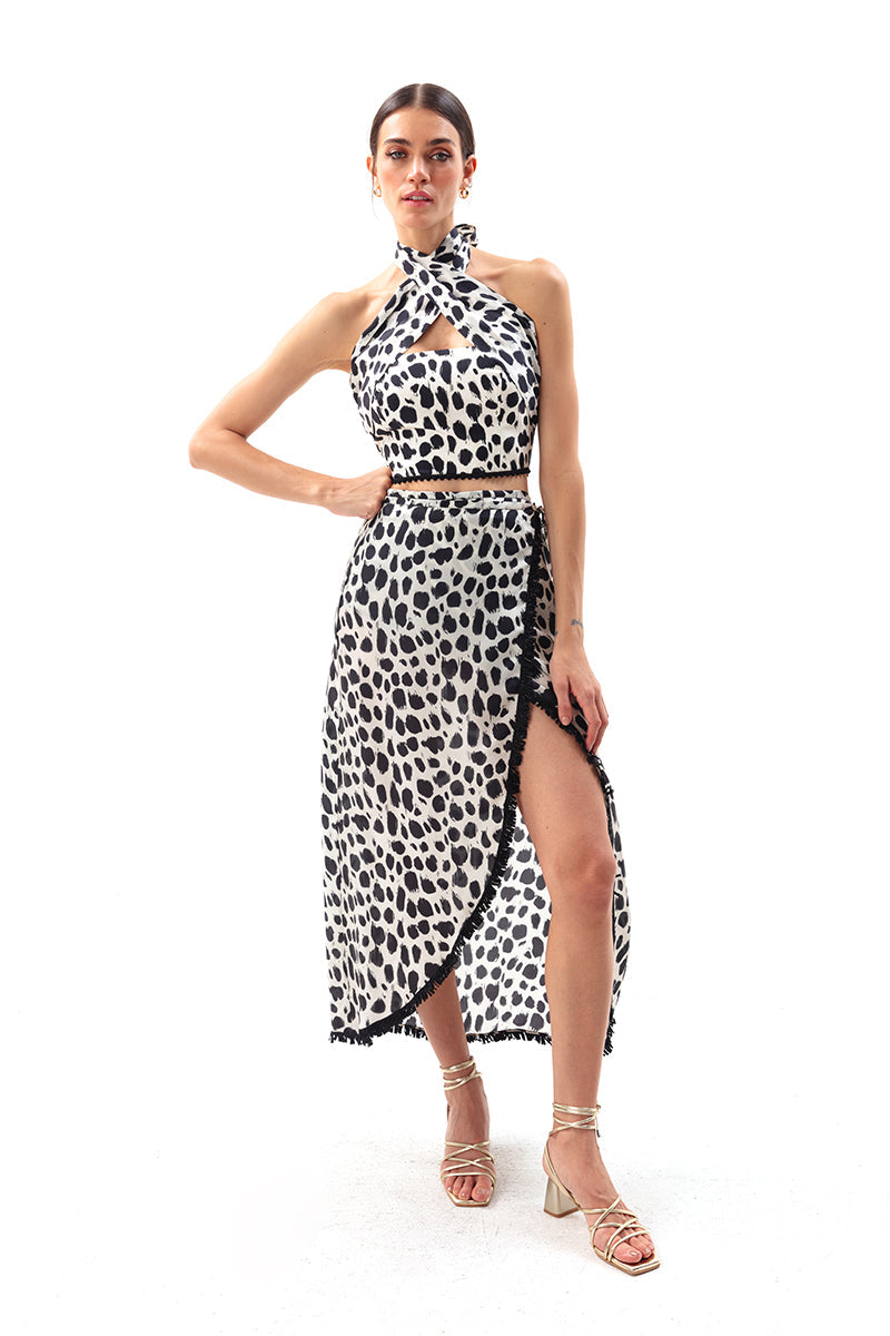 Movom Swimwear-Astral Cross Neck Blouse-Bluz-2-Milagron.com