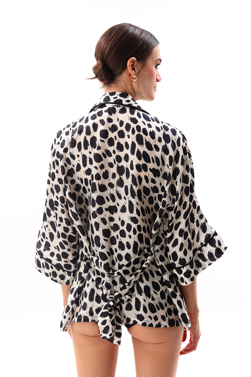 Movom Swimwear-Astral Pajama Style Shirt-Bluz-6-Milagron.com