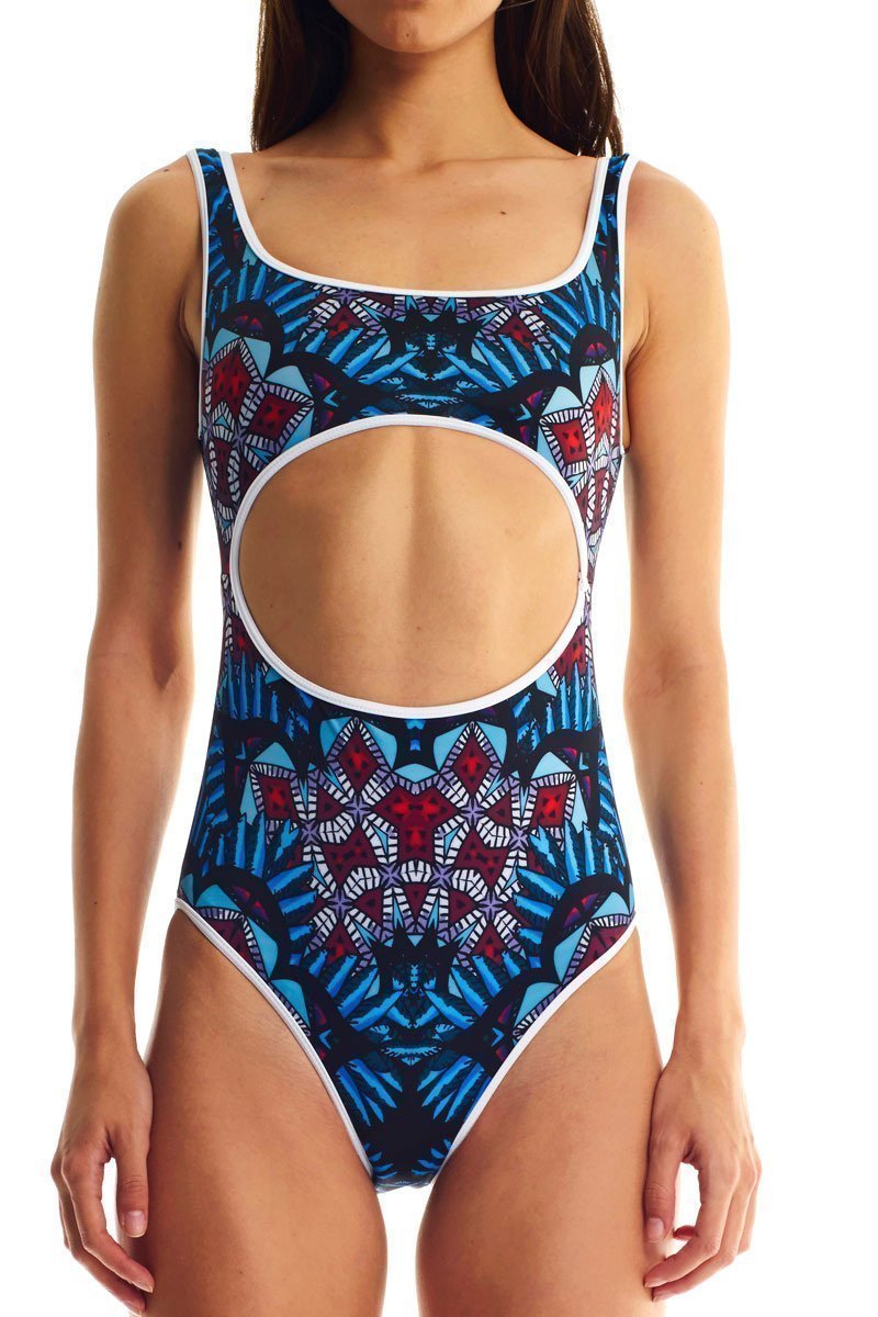 Movom Swimwear-Bujidaha Cut Out One Piece-Bikini & Mayo-1-Milagron.com