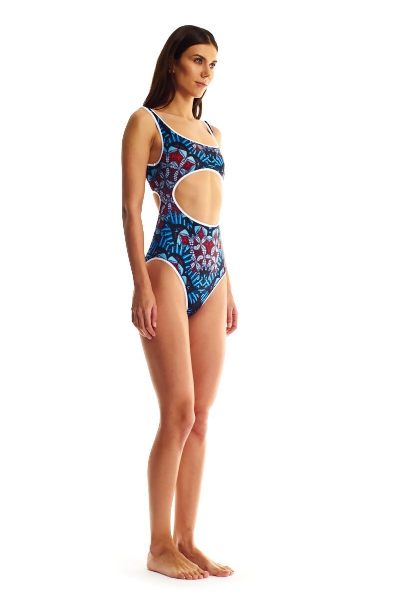 Movom Swimwear-Bujidaha Cut Out One Piece-Bikini & Mayo-3-Milagron.com