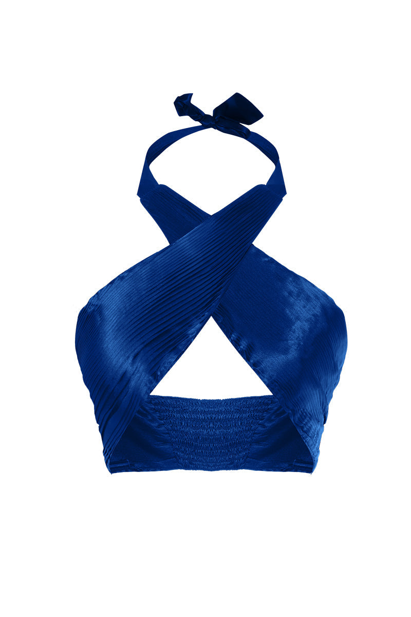 Movom Swimwear-Elio Criss Cross Top-Bluz-1-Milagron.com