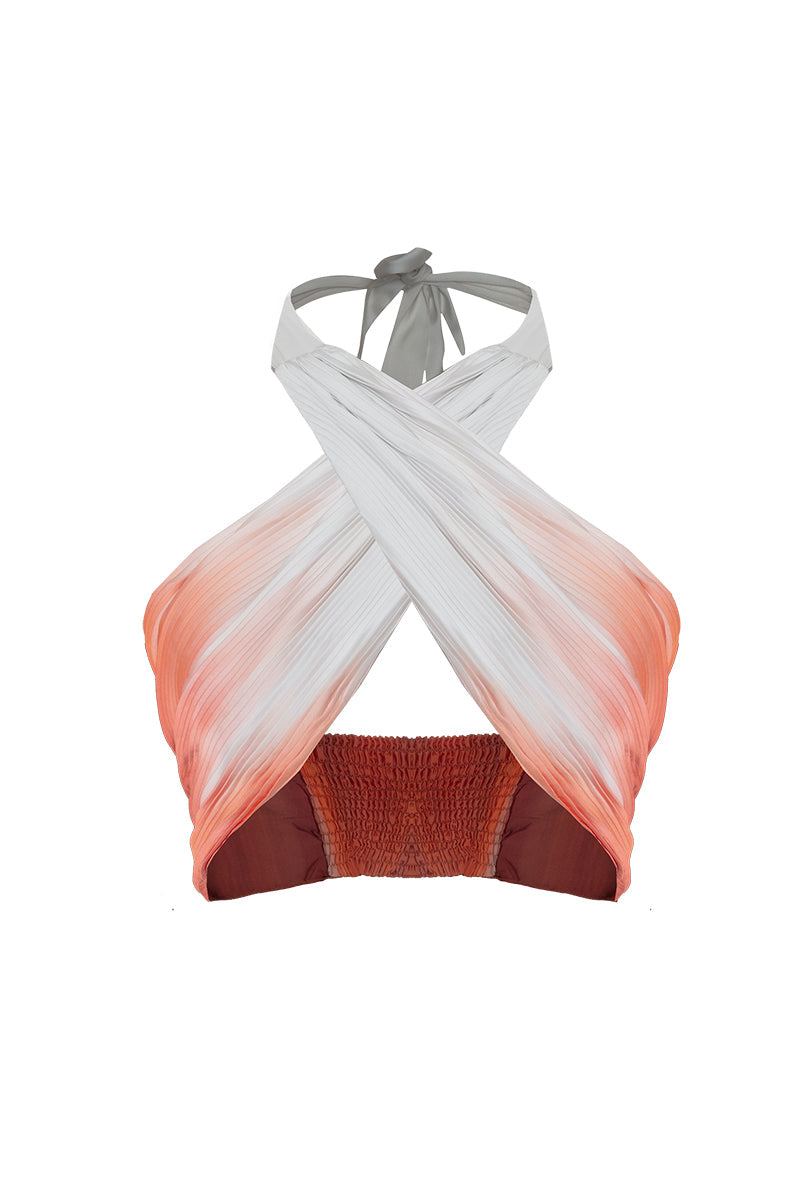 Movom Swimwear-Grace Criss Cross Top-Bluz-1-Milagron.com