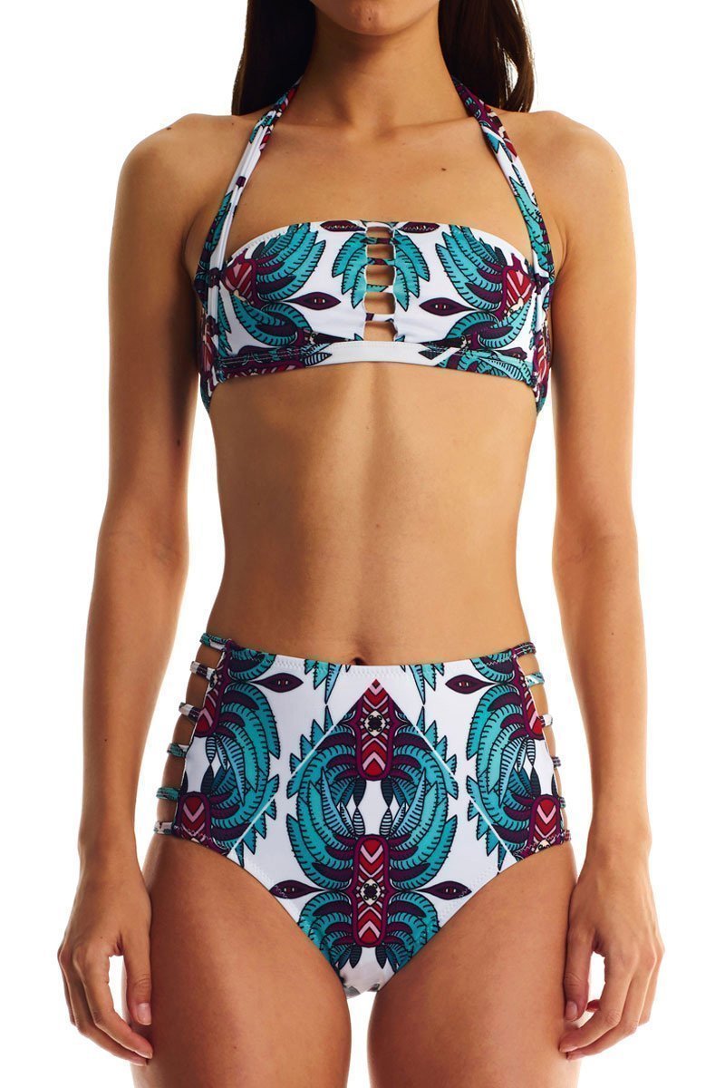 Movom Swimwear-Ivy White Multi Strap Bikini-Bikini & Mayo-1-Milagron.com