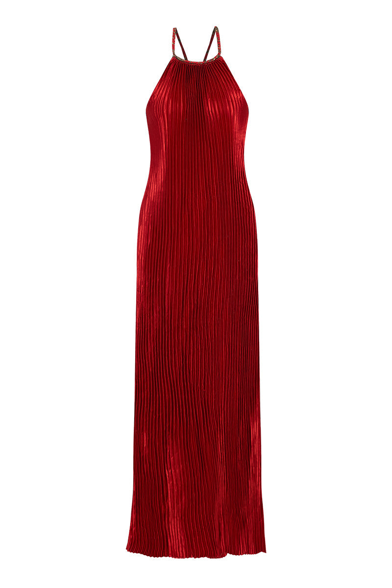 Movom Swimwear-Jagger Halter Neck Dress-Elbise-1-Milagron.com