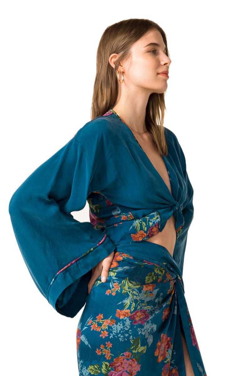 Movom Swimwear-Joan Tie Front Blouse🌱-Bluz-2-Milagron.com