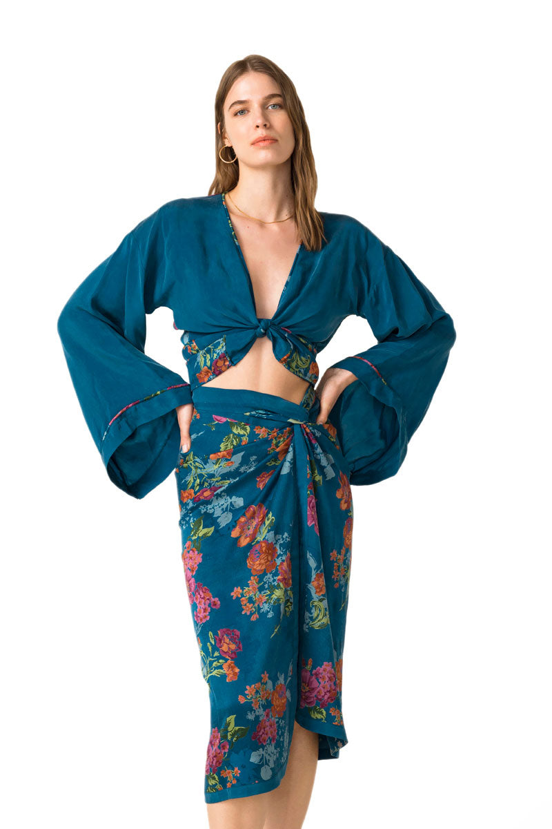 Movom Swimwear-Joan Tie Front Blouse🌱-Bluz-4-Milagron.com