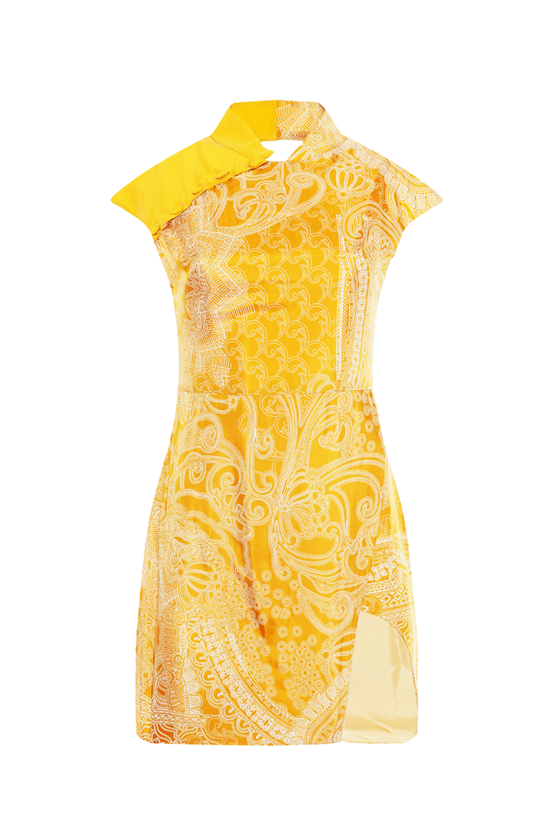 Movom Swimwear-Johona Cheongsam Dress🌱-Elbise-4-Milagron.com