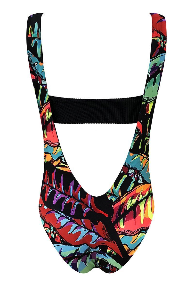 Movom Swimwear-Leelo Neon Suspender Swimsuit-Bikini & Mayo-3-Milagron.com