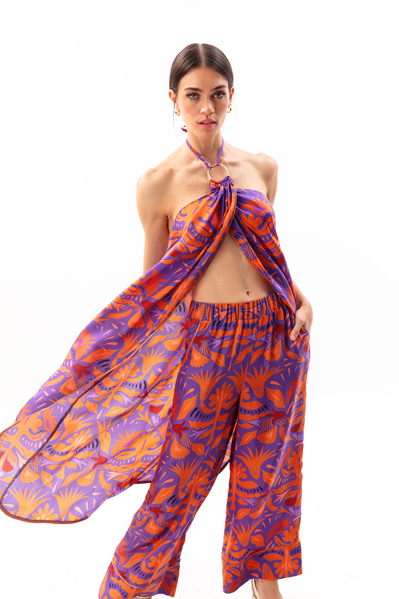 Movom Swimwear-Mauve Blouse Dress-Bluz-1-Milagron.com