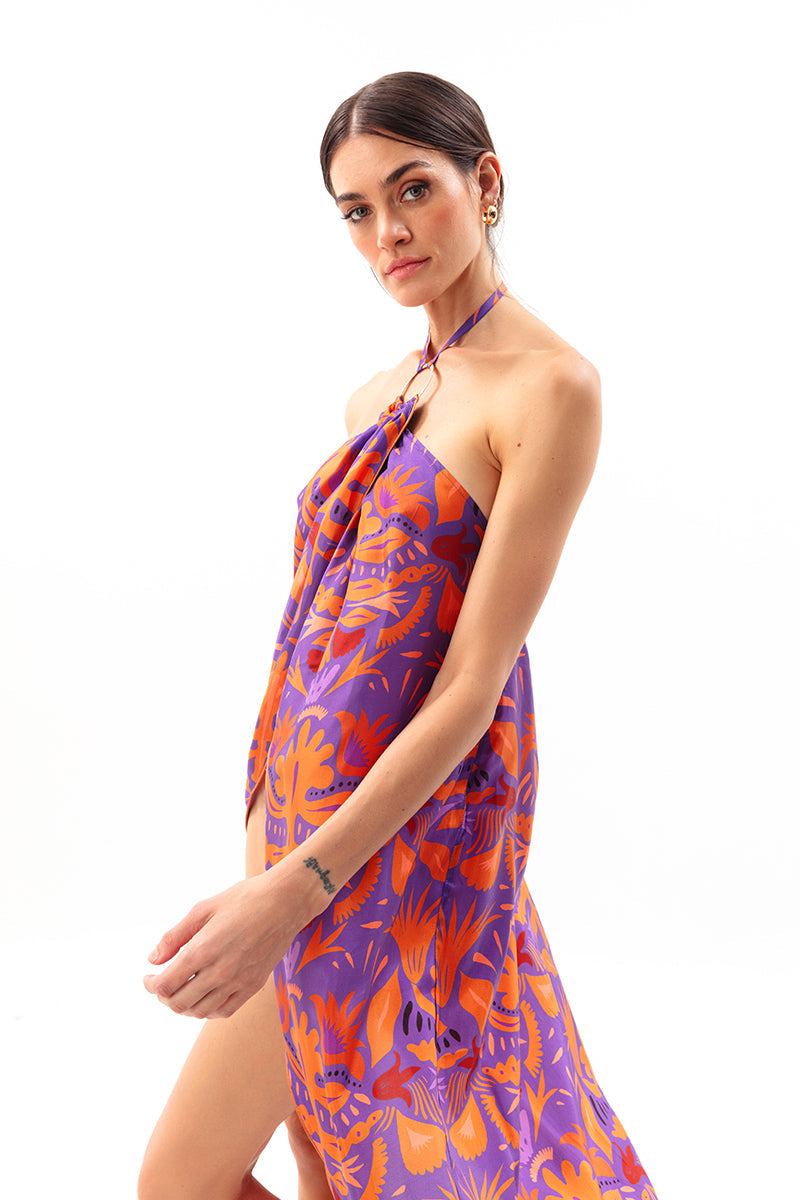 Movom Swimwear-Mauve Blouse Dress-Bluz-2-Milagron.com