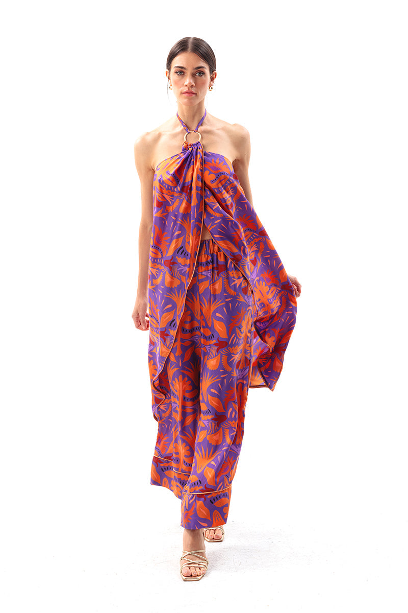 Movom Swimwear-Mauve Blouse Dress-Bluz-3-Milagron.com