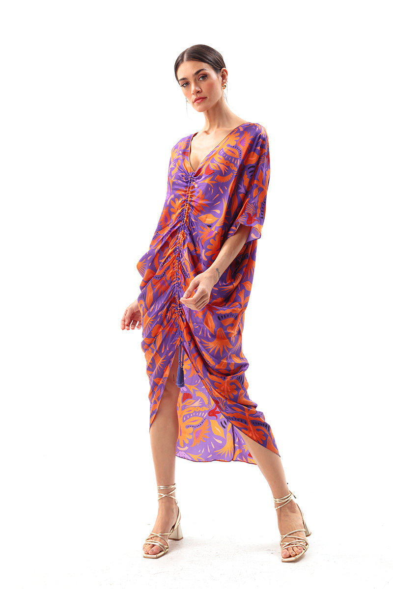 Movom Swimwear-Mauve Kaftan-Kaftan-3-Milagron.com