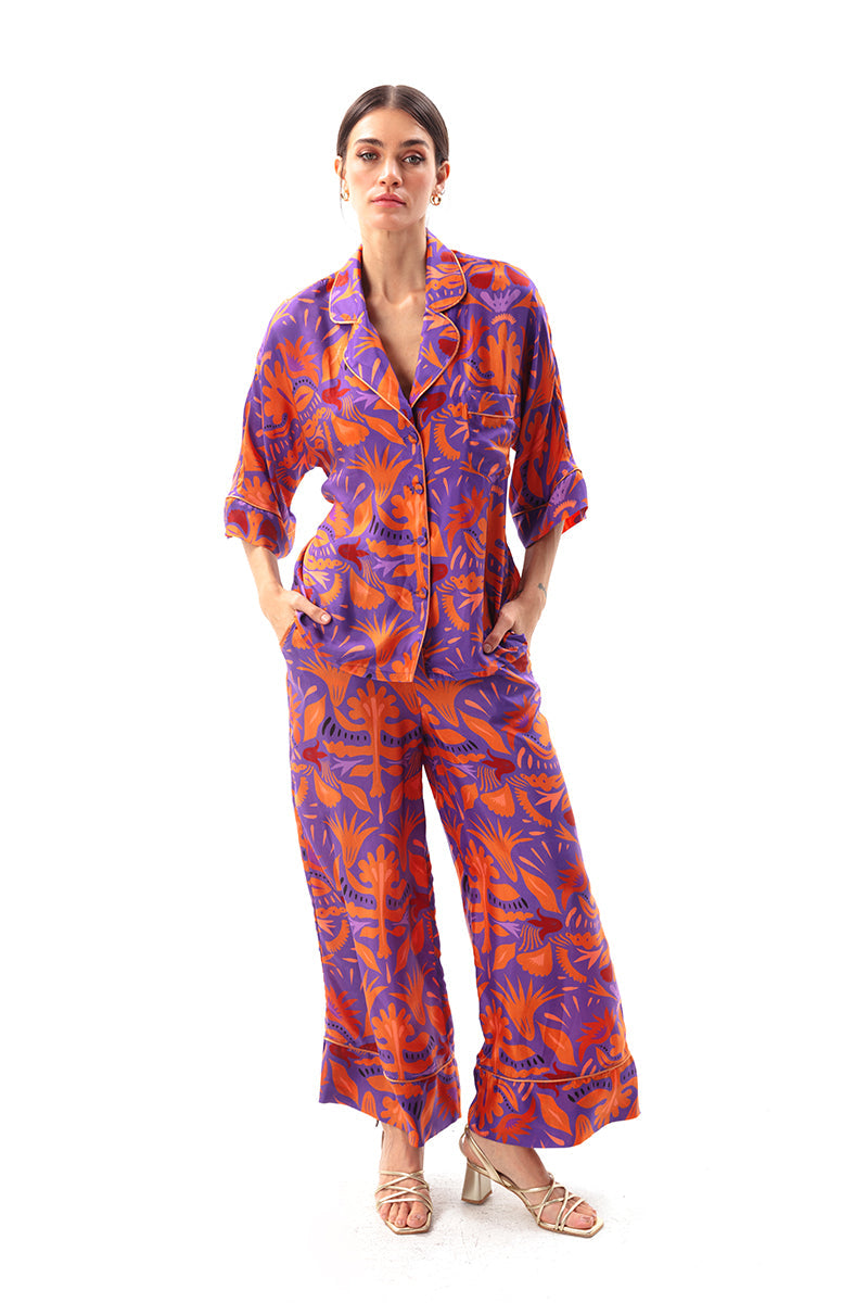 Movom Swimwear-Mauve Wide Leg Pants-Pantolon-2-Milagron.com