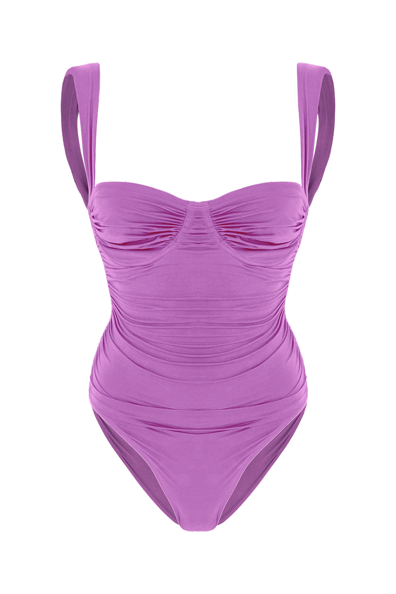 Movom Swimwear-Pixie Ruched Underwire Swimsuit-Bikini & Mayo-5-Milagron.com