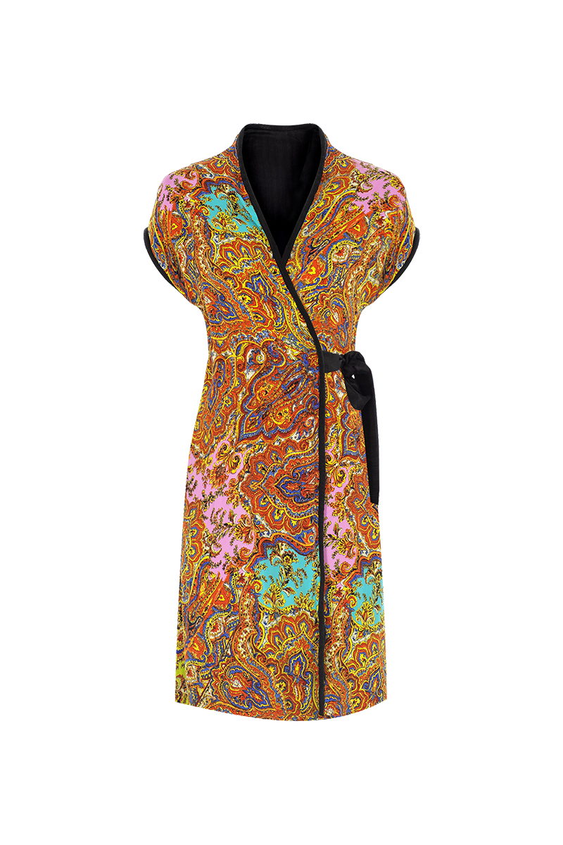 Movom Swimwear-Poppy Reversible Kimono Dress🌱-Kimono-4-Milagron.com