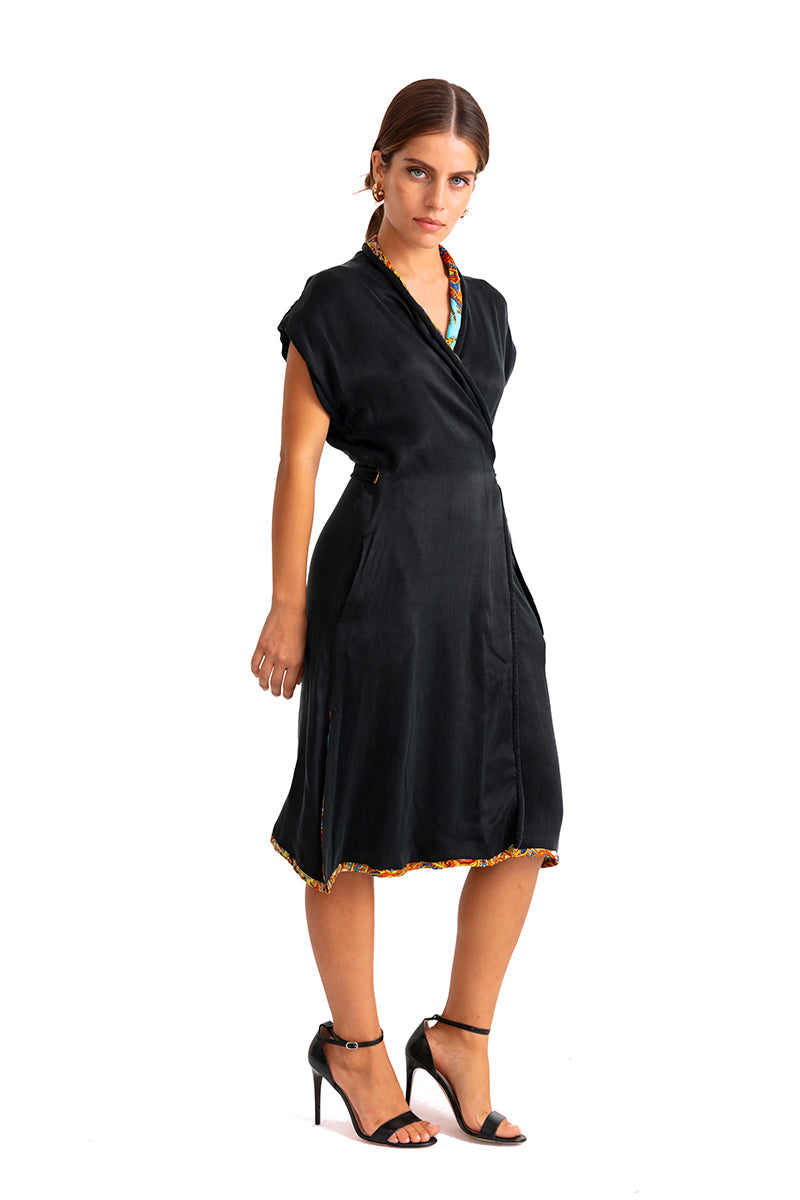 Movom Swimwear-Poppy Reversible Kimono Dress🌱-Kimono-6-Milagron.com