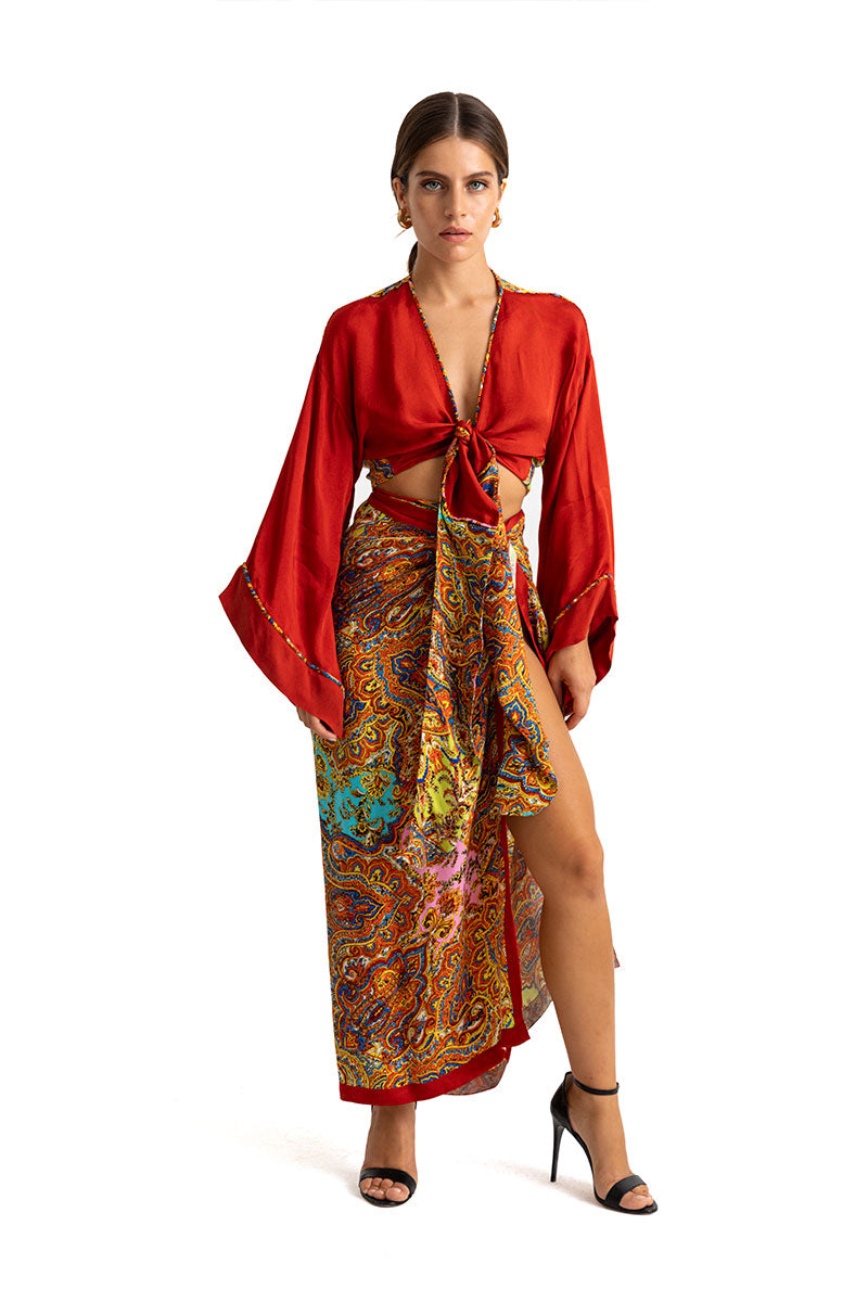 Movom Swimwear-Poppy Sarong Skirt🌱-Etek-2-Milagron.com