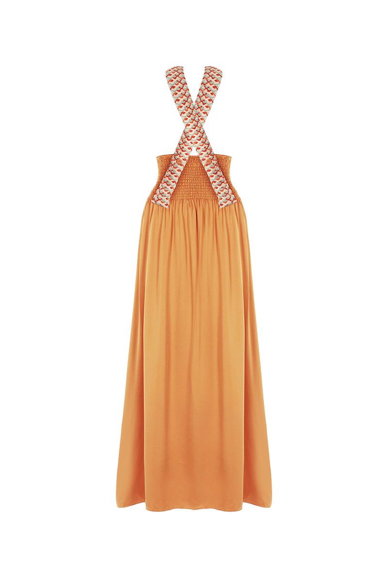 Movom Swimwear-Rory Criss Cross Maxi Dress🌱-Elbise-5-Milagron.com