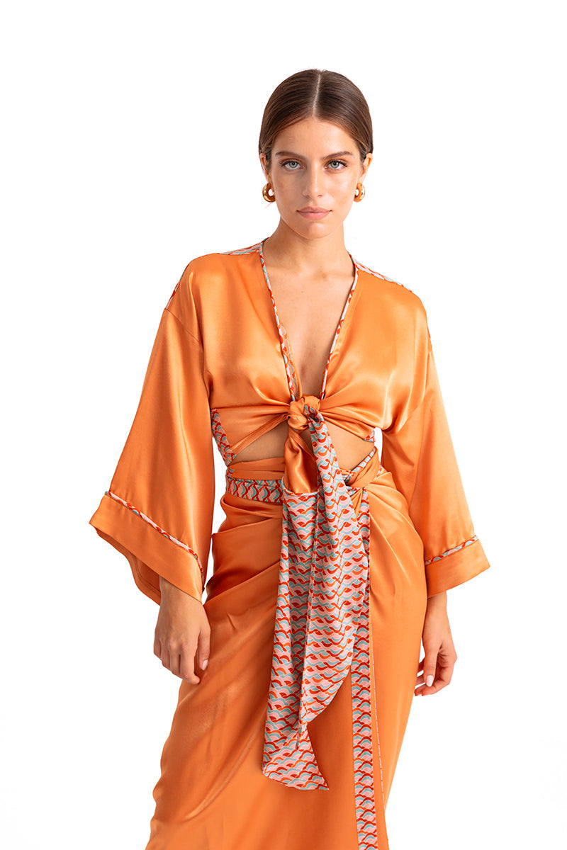 Movom Swimwear-Rory Tie Front Blouse🌱-Bluz-3-Milagron.com