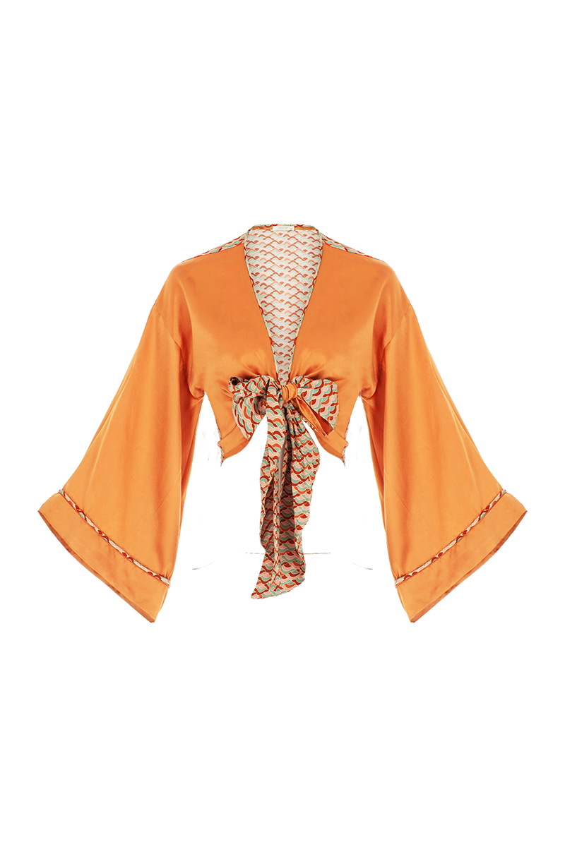 Movom Swimwear-Rory Tie Front Blouse🌱-Bluz-6-Milagron.com