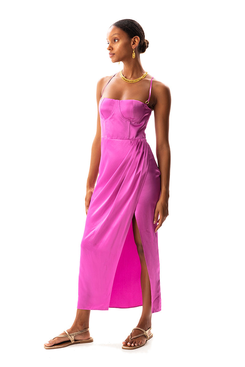 Movom Swimwear-Santo Maxi Bustier Dress🌱-Elbise-2-Milagron.com