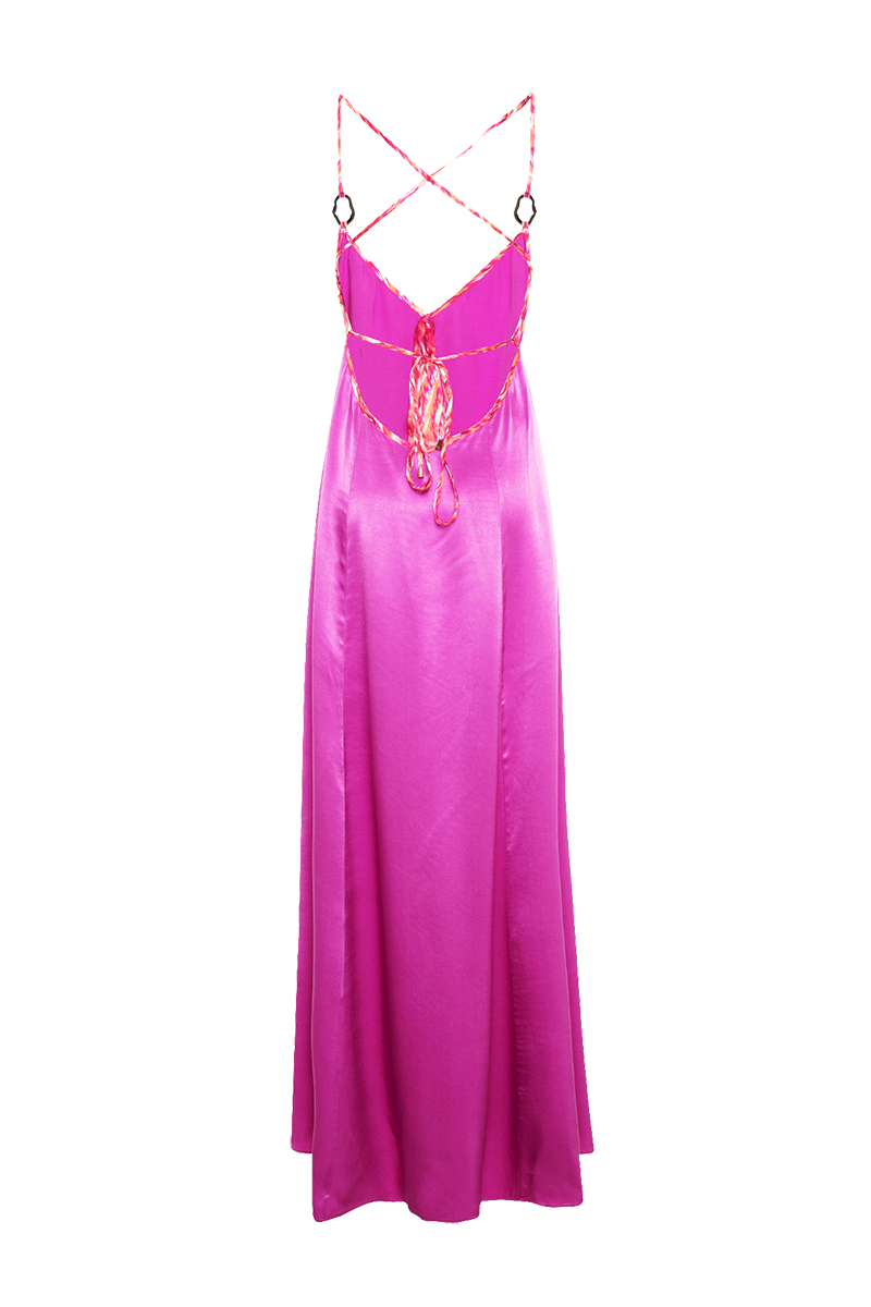 Movom Swimwear-Santo V Neck Maxi Dress🌱-Elbise-7-Milagron.com