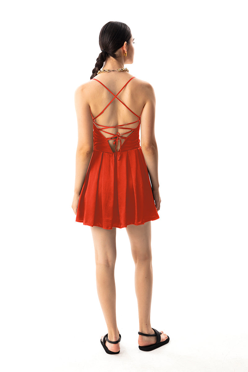 Movom Swimwear-Scarlet Mini Bustier Dress🌱-Elbise-2-Milagron.com