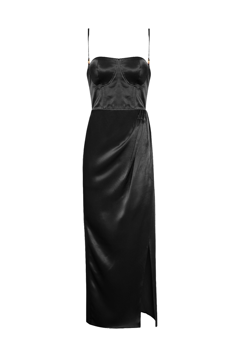 Movom Swimwear-Vega Maxi Bustier Dress🌱-Elbise-4-Milagron.com