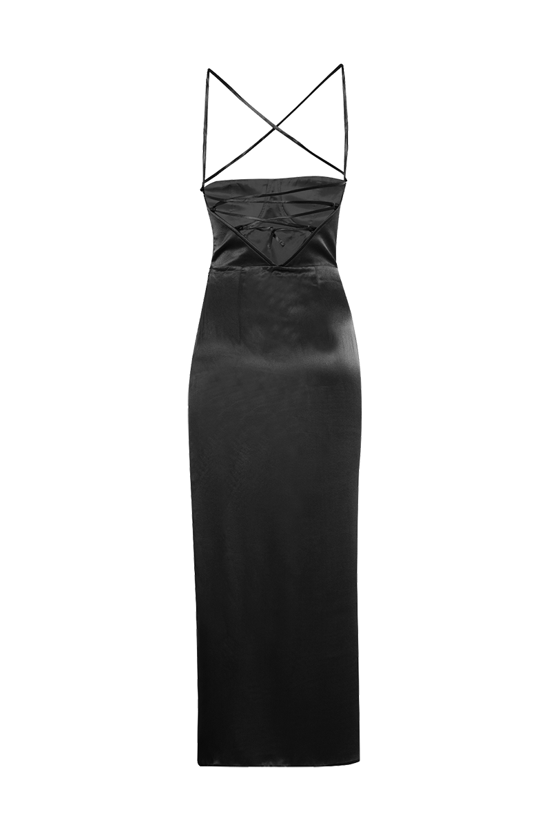 Movom Swimwear-Vega Maxi Bustier Dress🌱-Elbise-5-Milagron.com