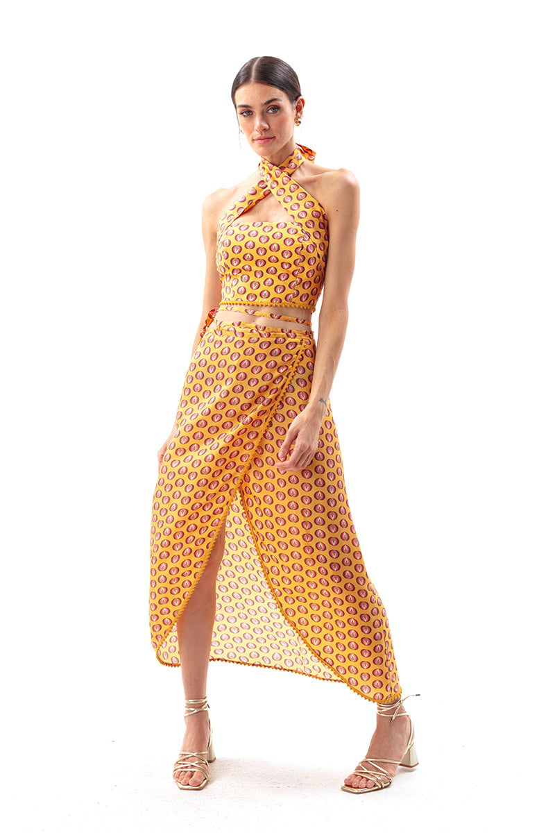 Movom Swimwear-Zing Cross Neck Blouse-Bluz-2-Milagron.com