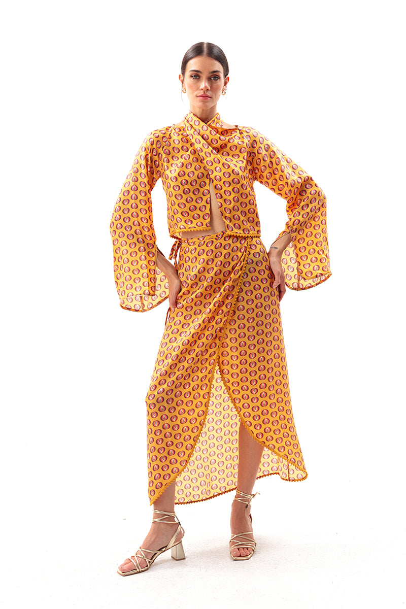 Movom Swimwear-Zing Cross Neck Jacket-Bluz-3-Milagron.com