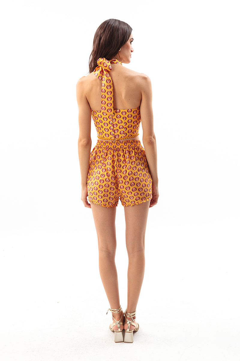 Movom Swimwear-Zing High Waist Shorts-Şort-3-Milagron.com