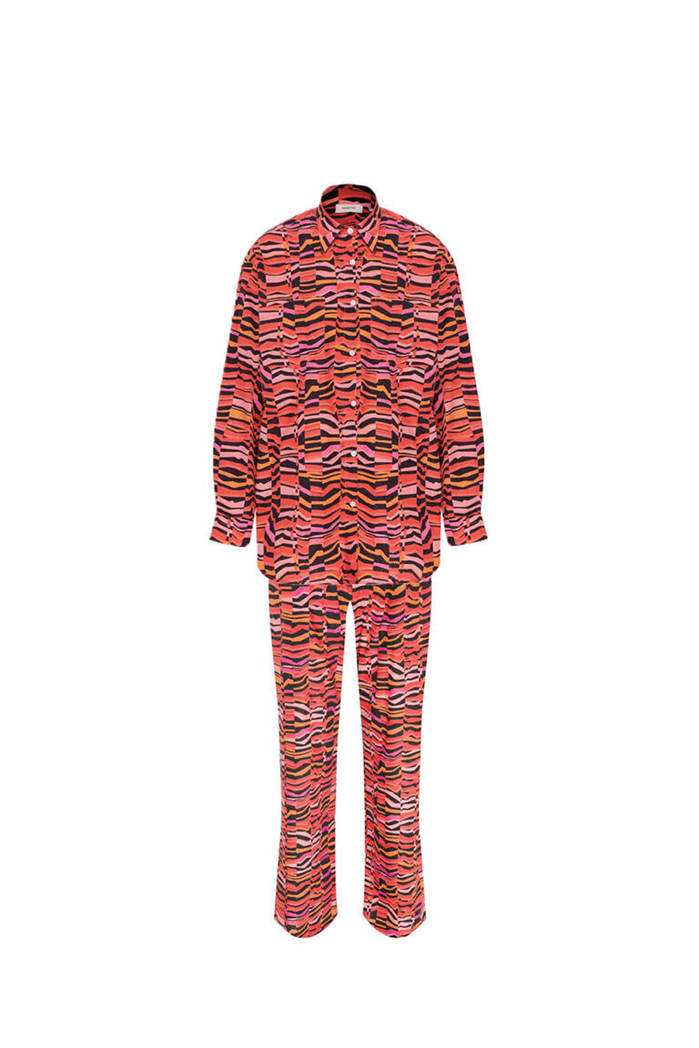 Mozto-Berta Oversize Gömlek Pantolon Takım-Alt - Üst Takım-1-Milagron.com