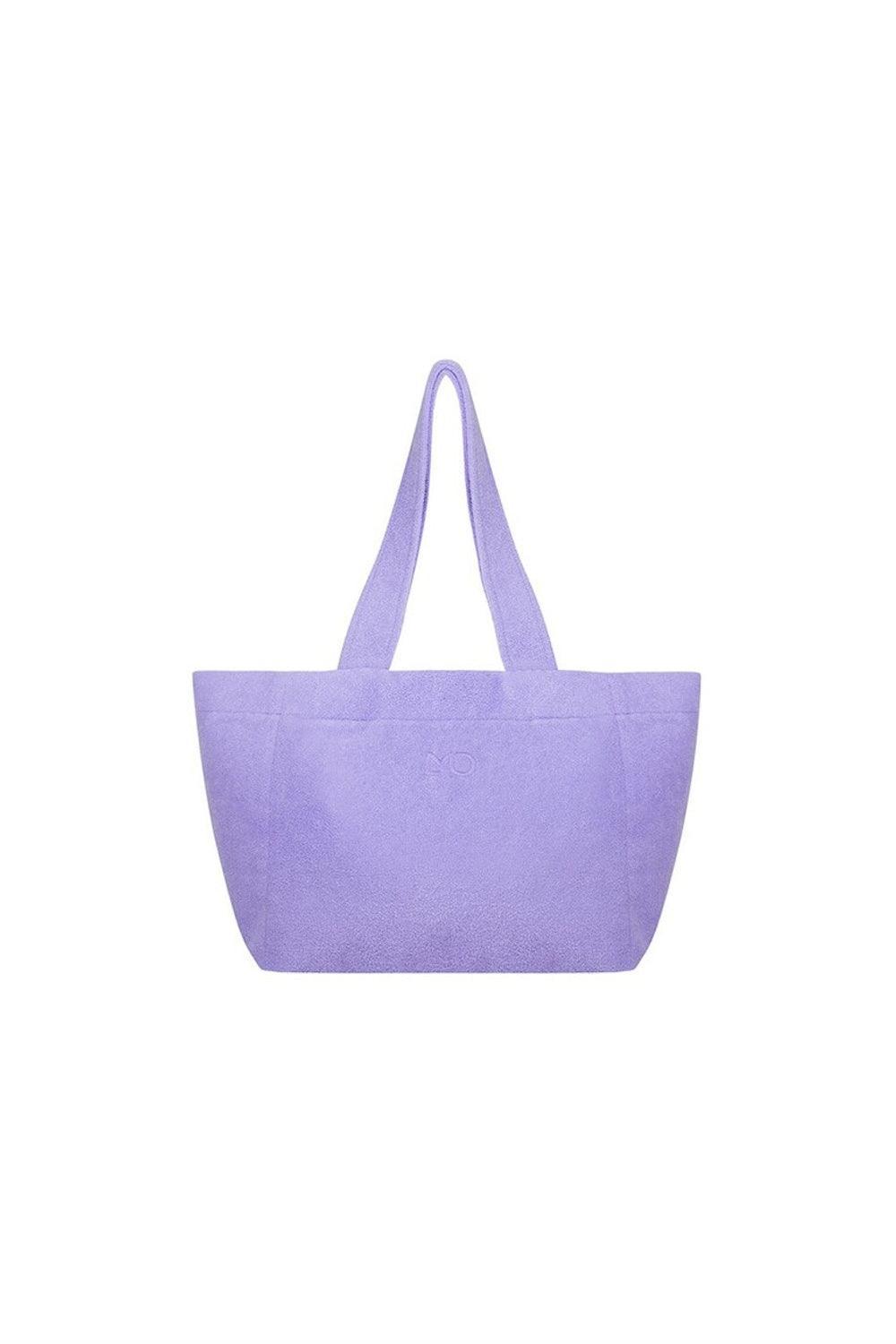 Mozto-Gisella Lila Havlu Plaj Çantası-Omuz Çantası-1-Milagron.com