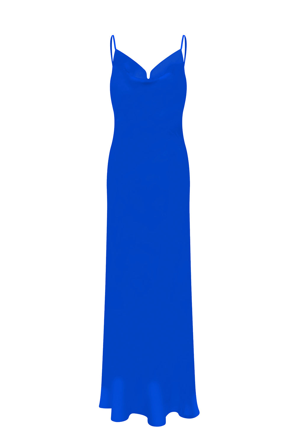Mozto-Jace Satin Blue Maxi Slip Dress-Elbise-2-Milagron.com