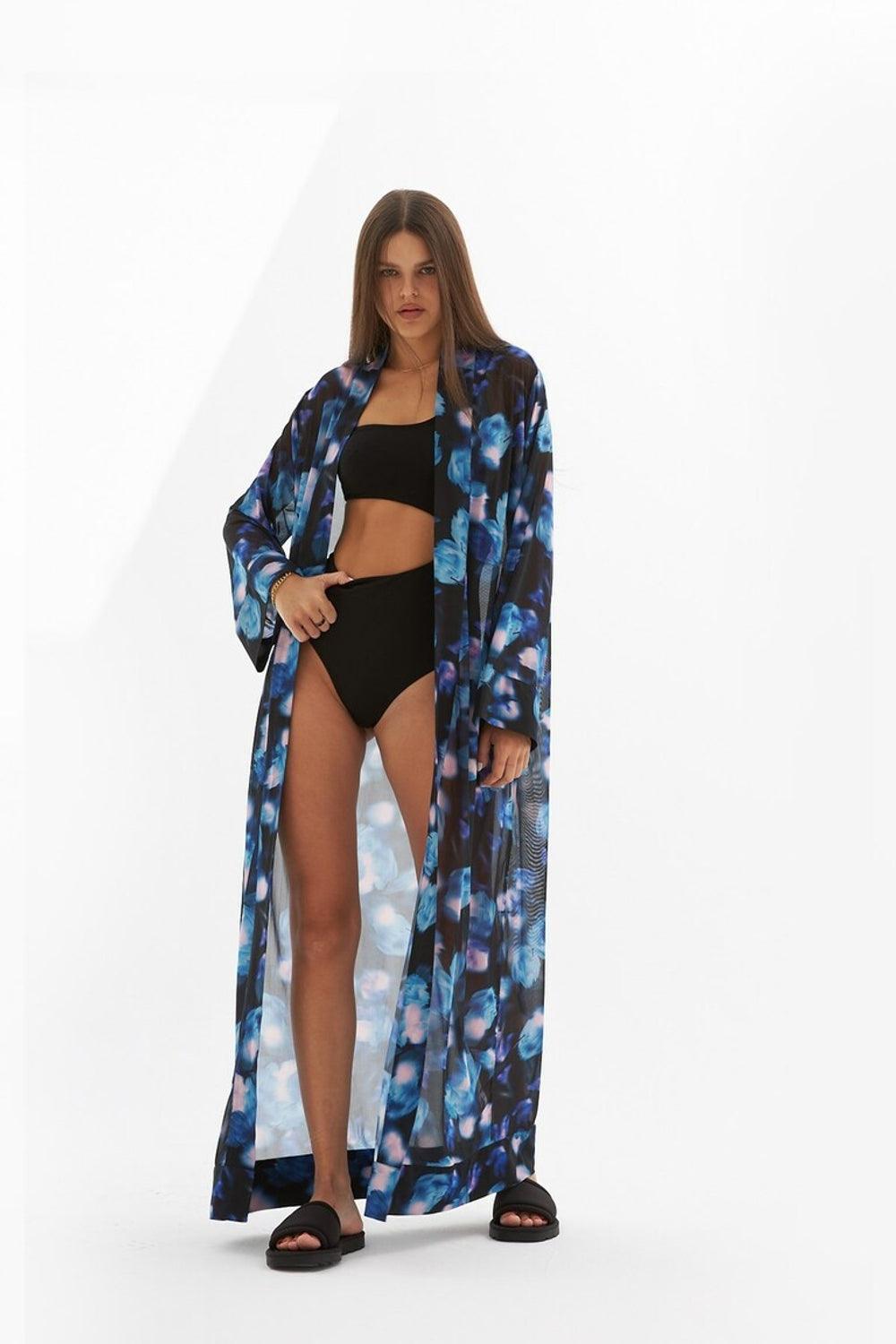 Mozto-Kelly Baskılı Tül Kimono-Kimono-1-Milagron.com