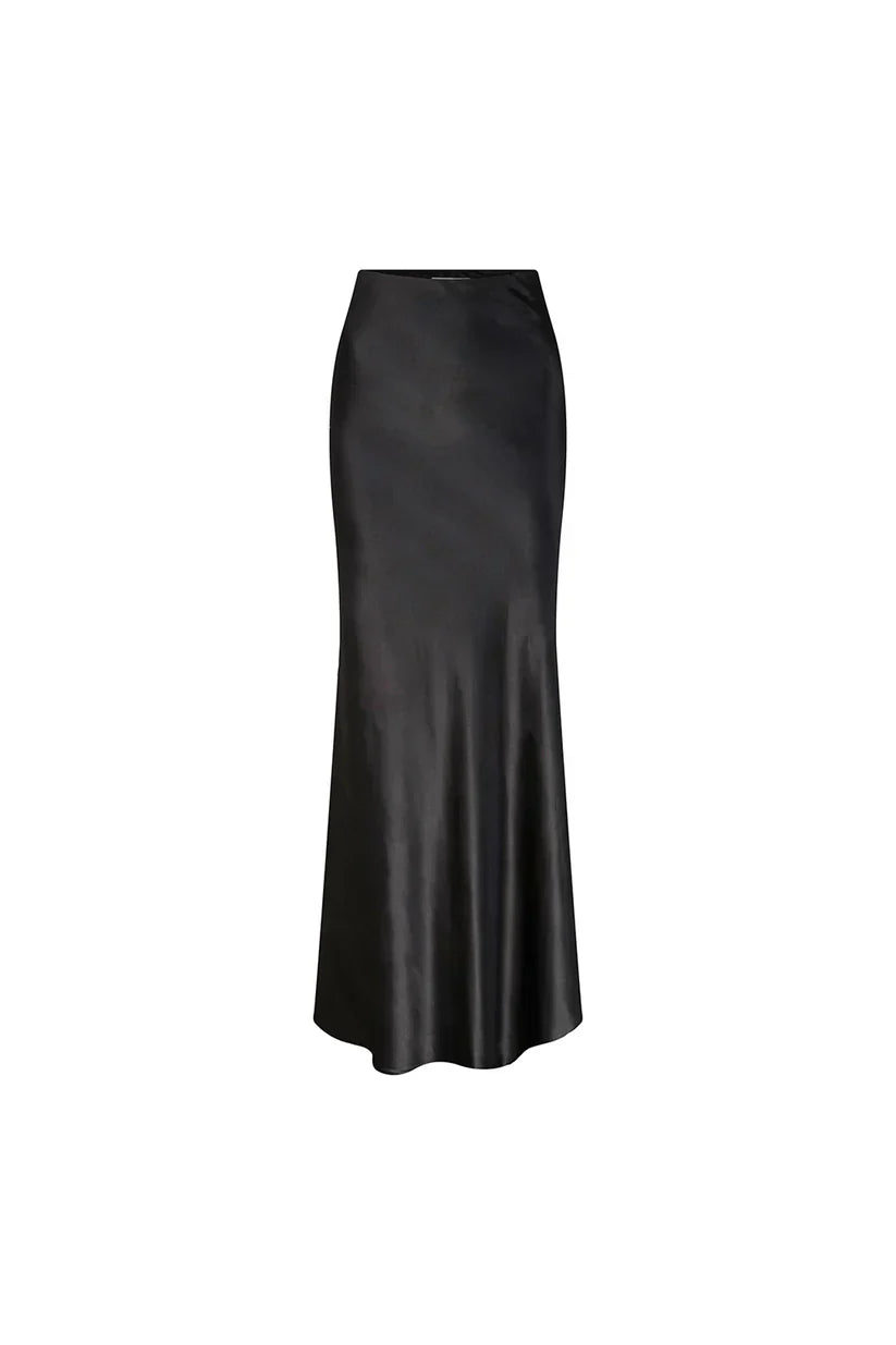 Mozto-Larissa Maxi Satin Skirt-Etek-1-Milagron.com